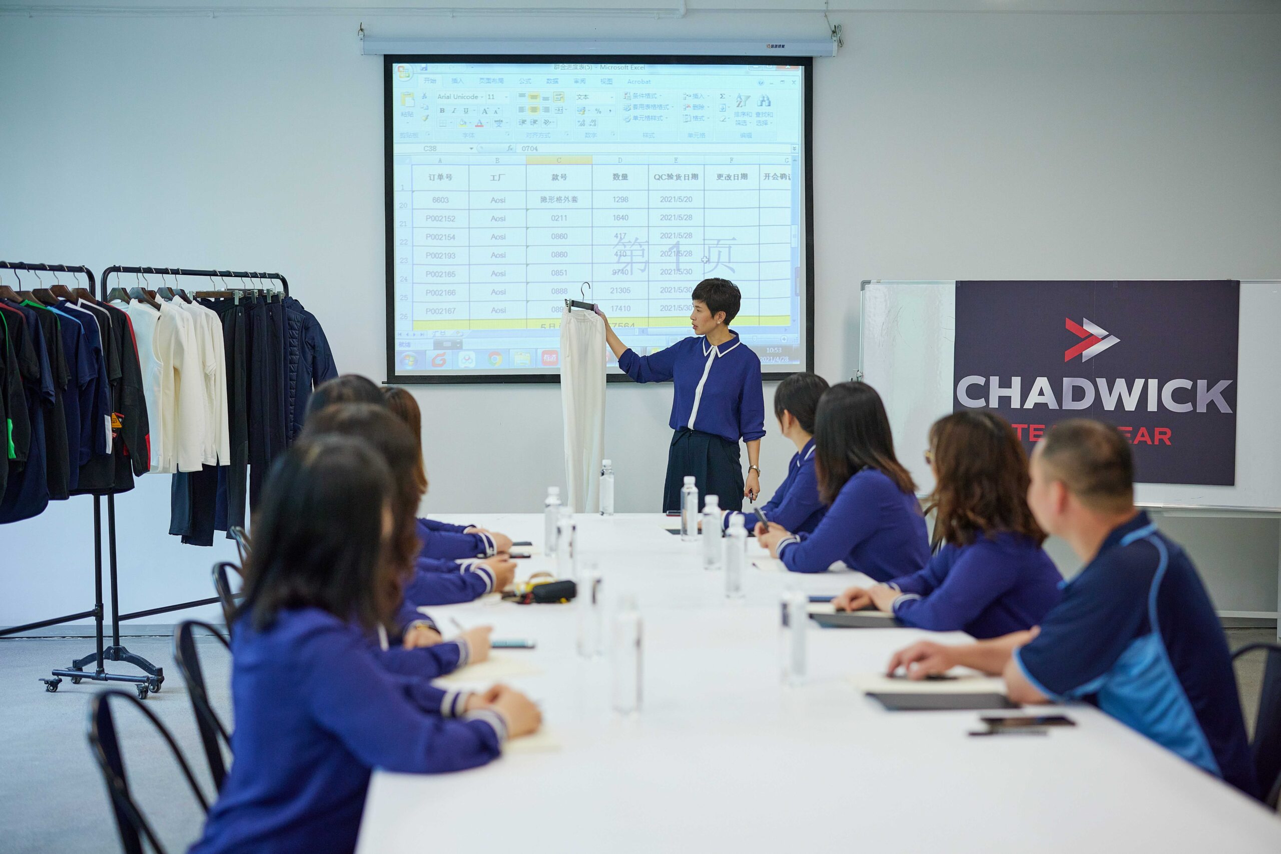 Chadwick Teamwear - China office