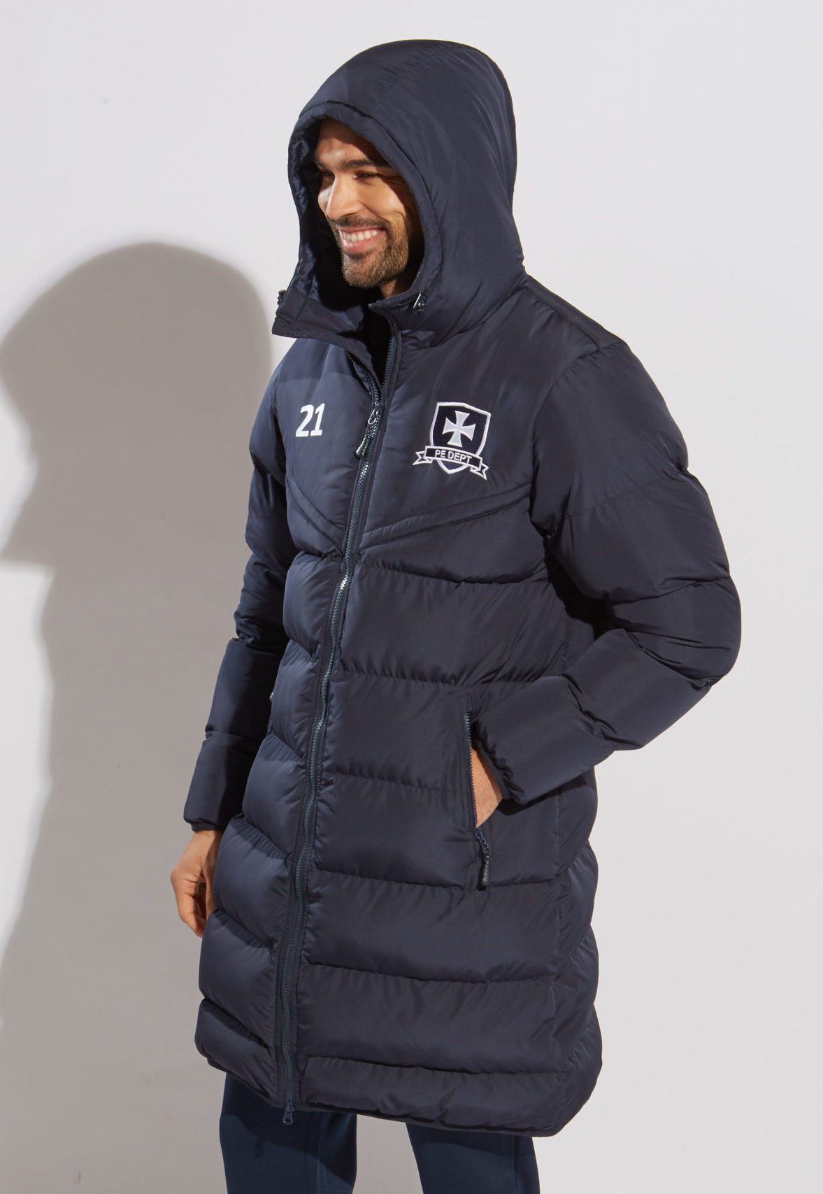 987 Chevron Puffer Coat